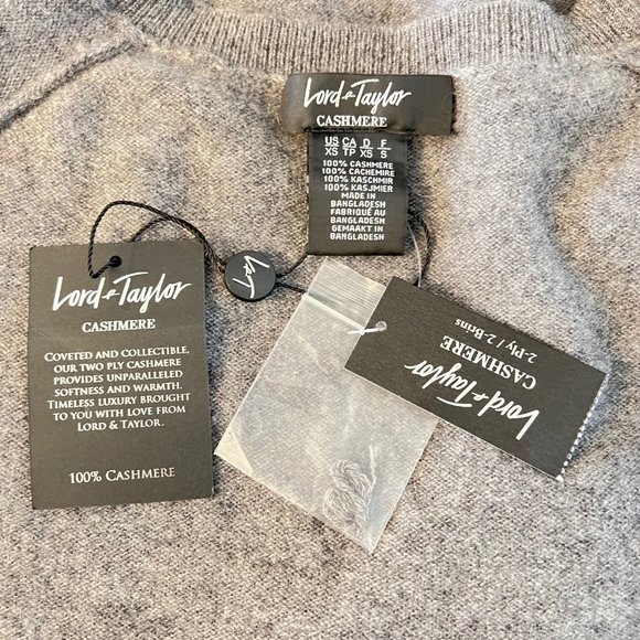 NEW  Lord & Taylor 100% 2-Ply Cashmere Sweater Purchased at Husdon Bay. - Picture 8 of 16